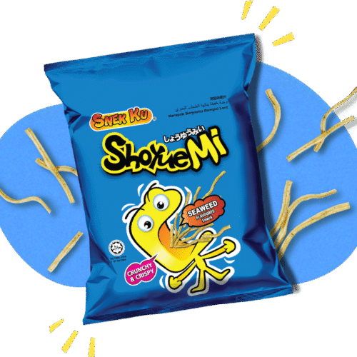 10 Packs Snek Ku Shoyuemi Seaweed Flavoured Crackers 15g Each HALAL
