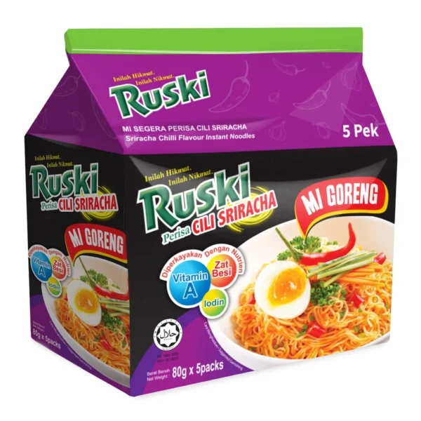 RUSKI Cili Sriracha Mi Goreng  Halal   Malaysia