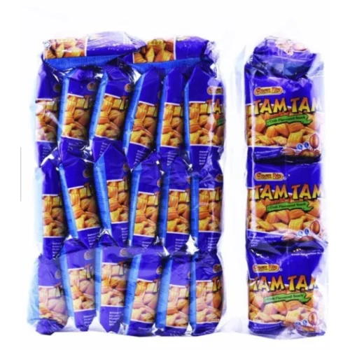 10 Packs TamTam Tam Tam Crab Flavoured Snack 20g Each HALAL Snek Perisa Sotong