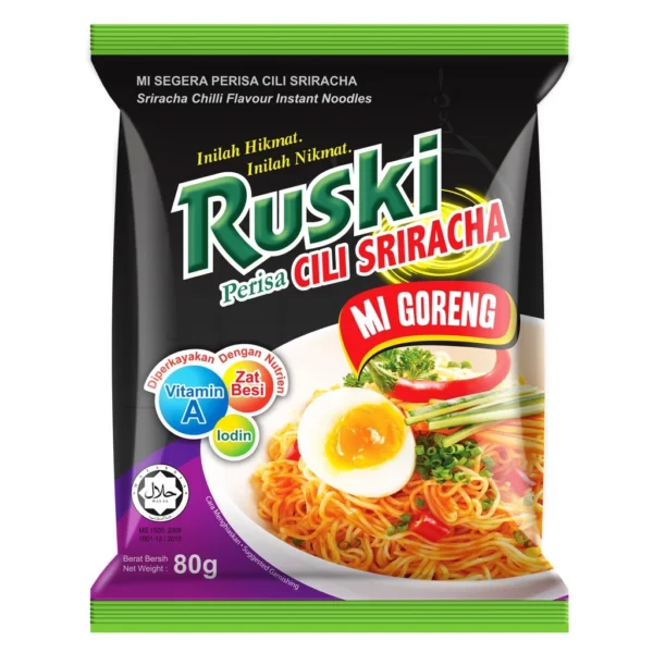 RUSKI Cili Sriracha Mi Goreng  Halal   Malaysia