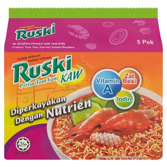 RUSKI tant Noodles Tom Yam KAW  Halal   Malaysia
