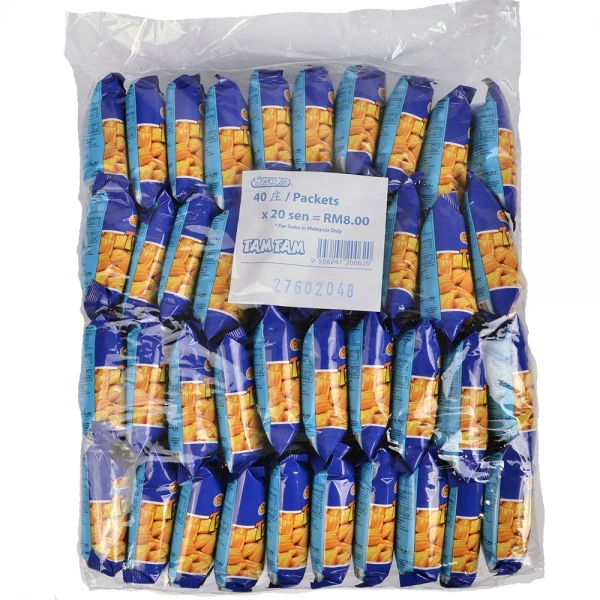 f54ec2377b564580a64ba6d39b529a18.webp 10 Packs TamTam Tam Tam Crab Flavoured Snack 20g Each HALAL Snek Perisa Sotong